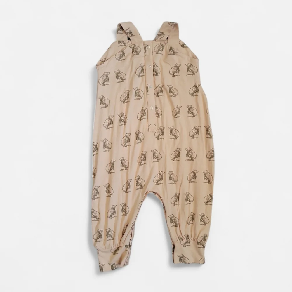 Kate Quinn Banboo Bear Print Harem‎ Jumpsuit Onsie